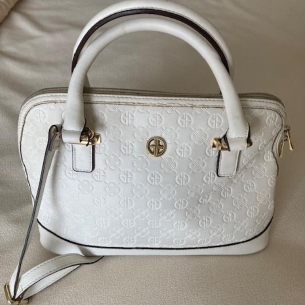 Giani Bernini White Leather Handbag